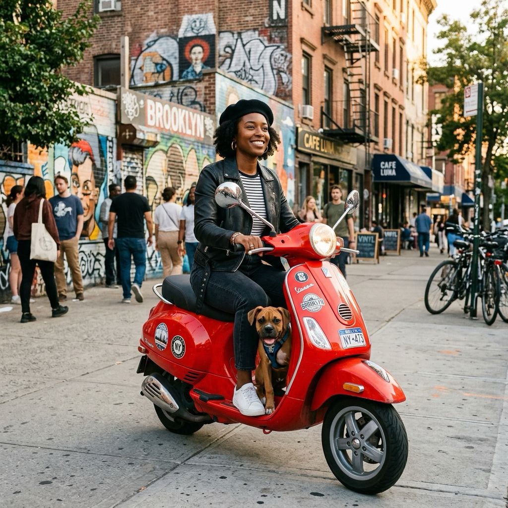 Dog on Scooter